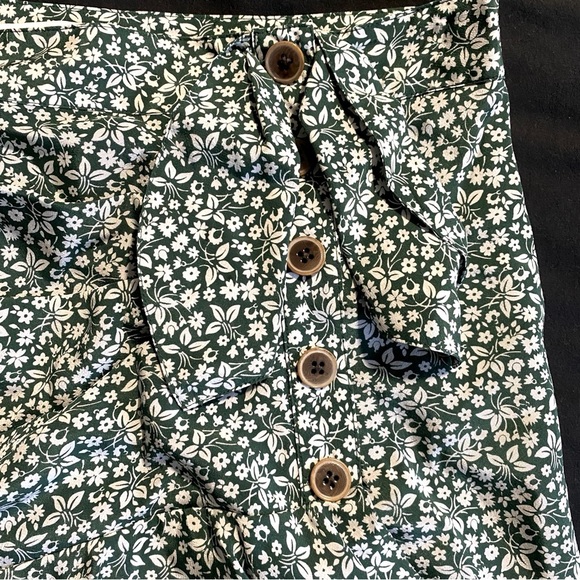 EUC Veronica Beard Kaia Skirt in Forest Green - Size 8 - Picture 11 of 15